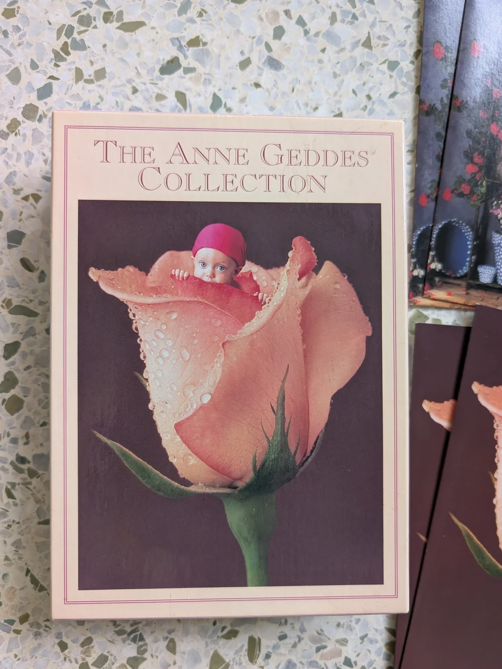 Vintage The Anne Geddes Collection Floral Baby Greeting Cards
